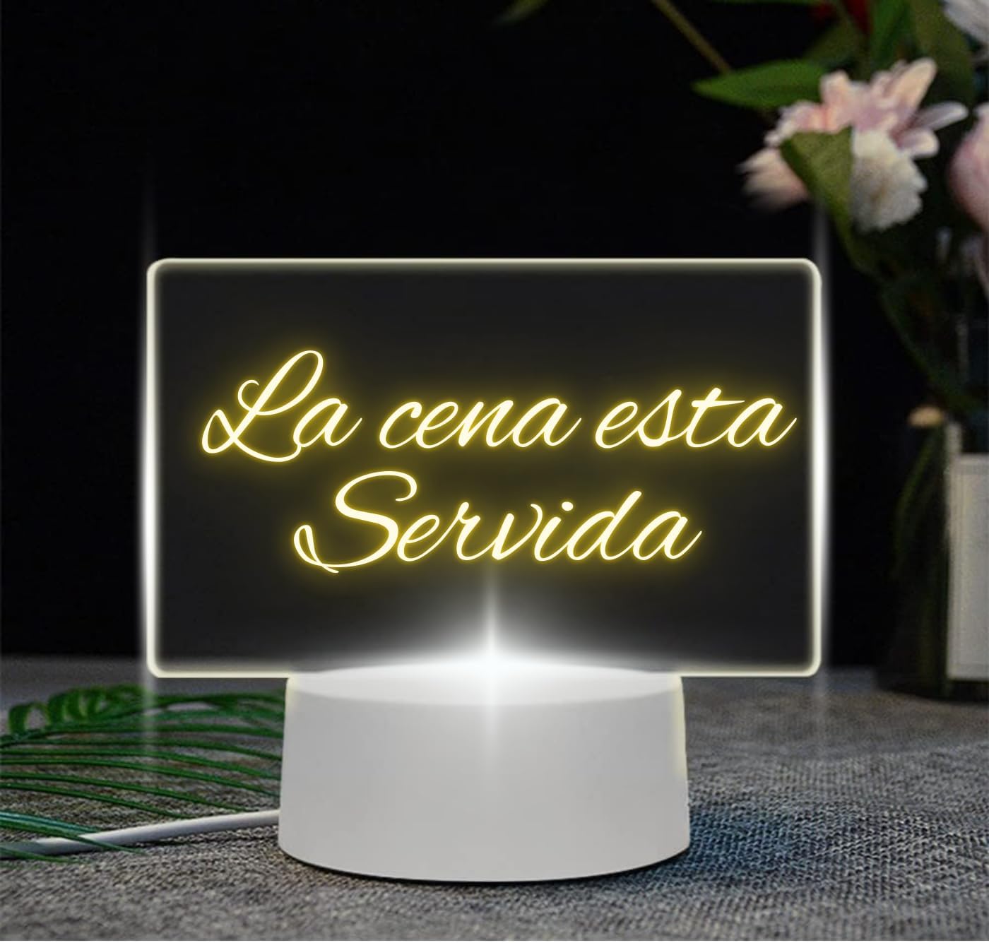 Lampara personalizada para escribir forma rectangular - additional image 16