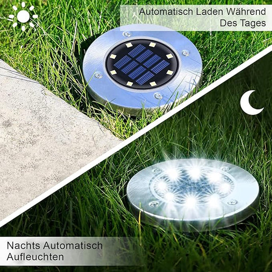 Luces solares para jardín 2pcs 8LED