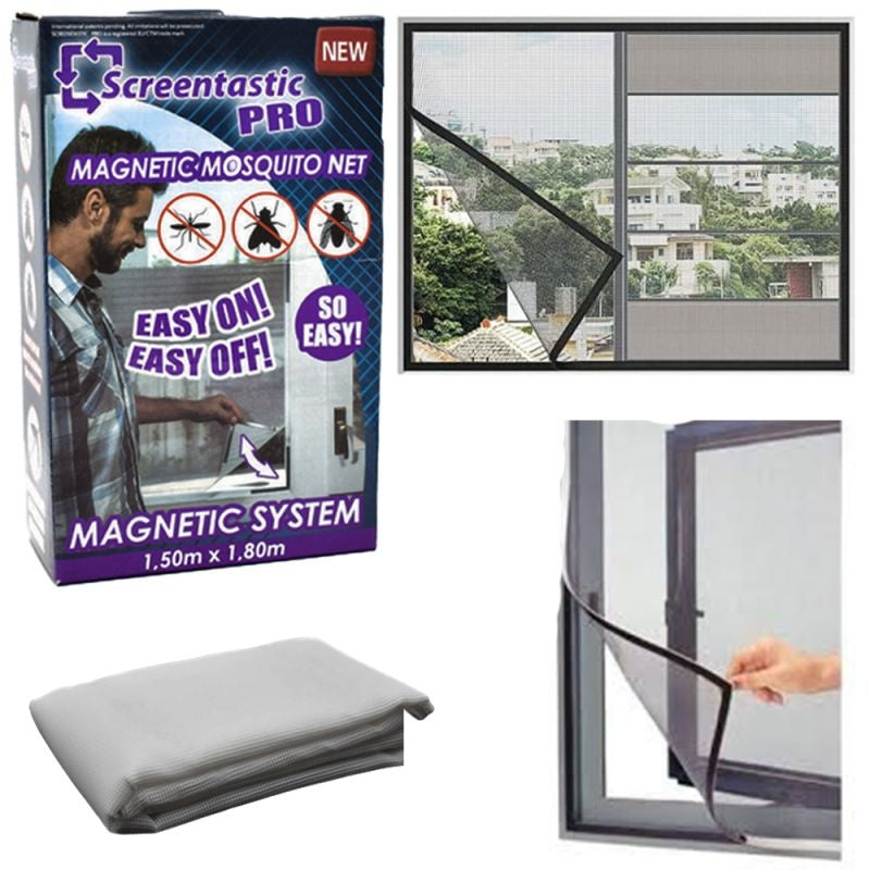 Malla magnetica antimosquitos para ventana